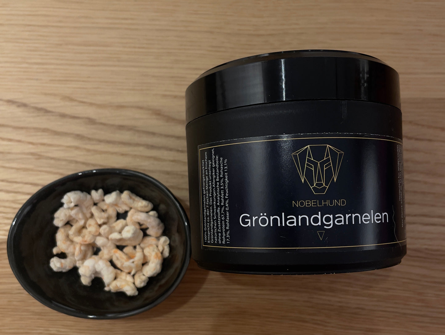 gefriergetrocknete Grönlandgarnelen - 50g Dose