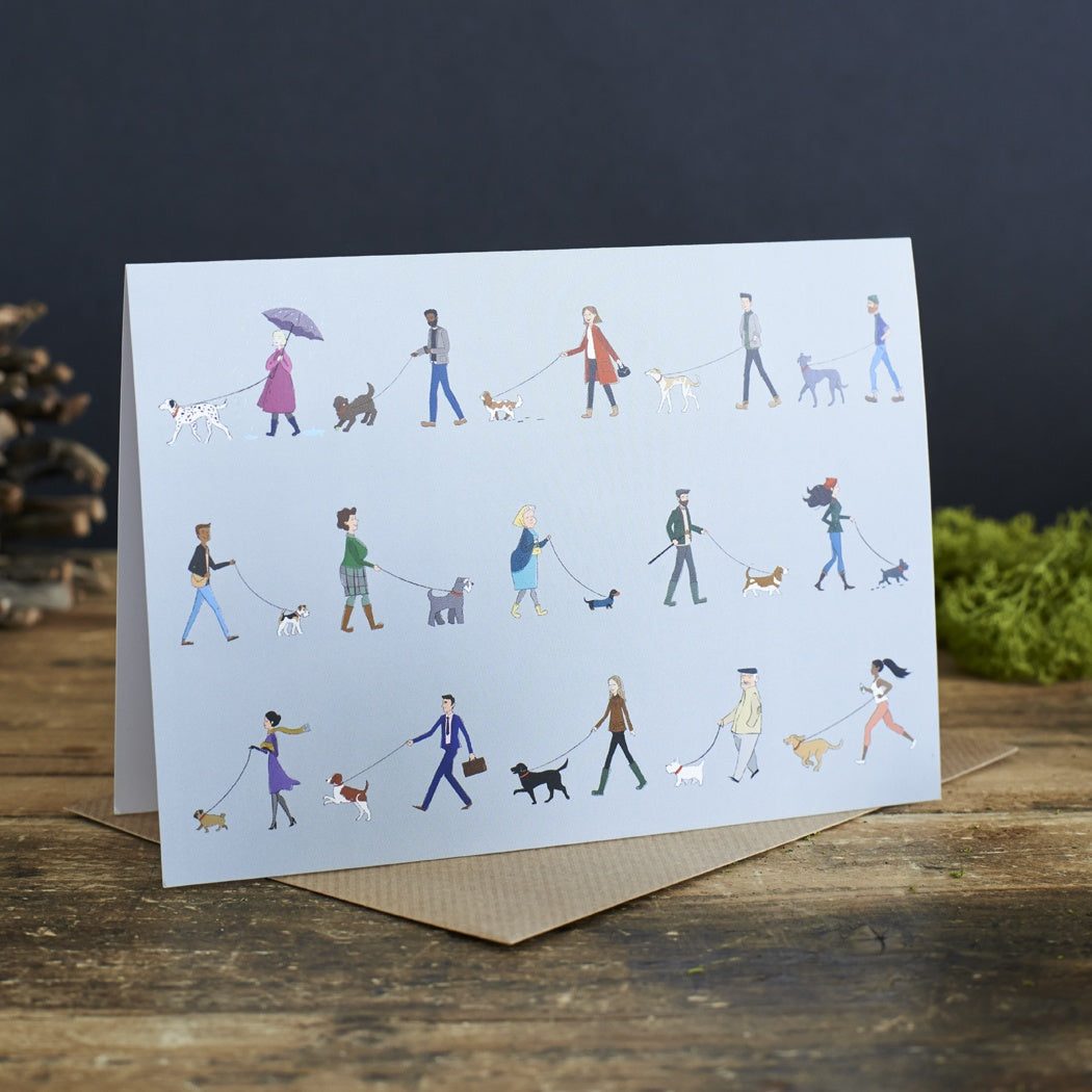 Dog Walker Christmas Card