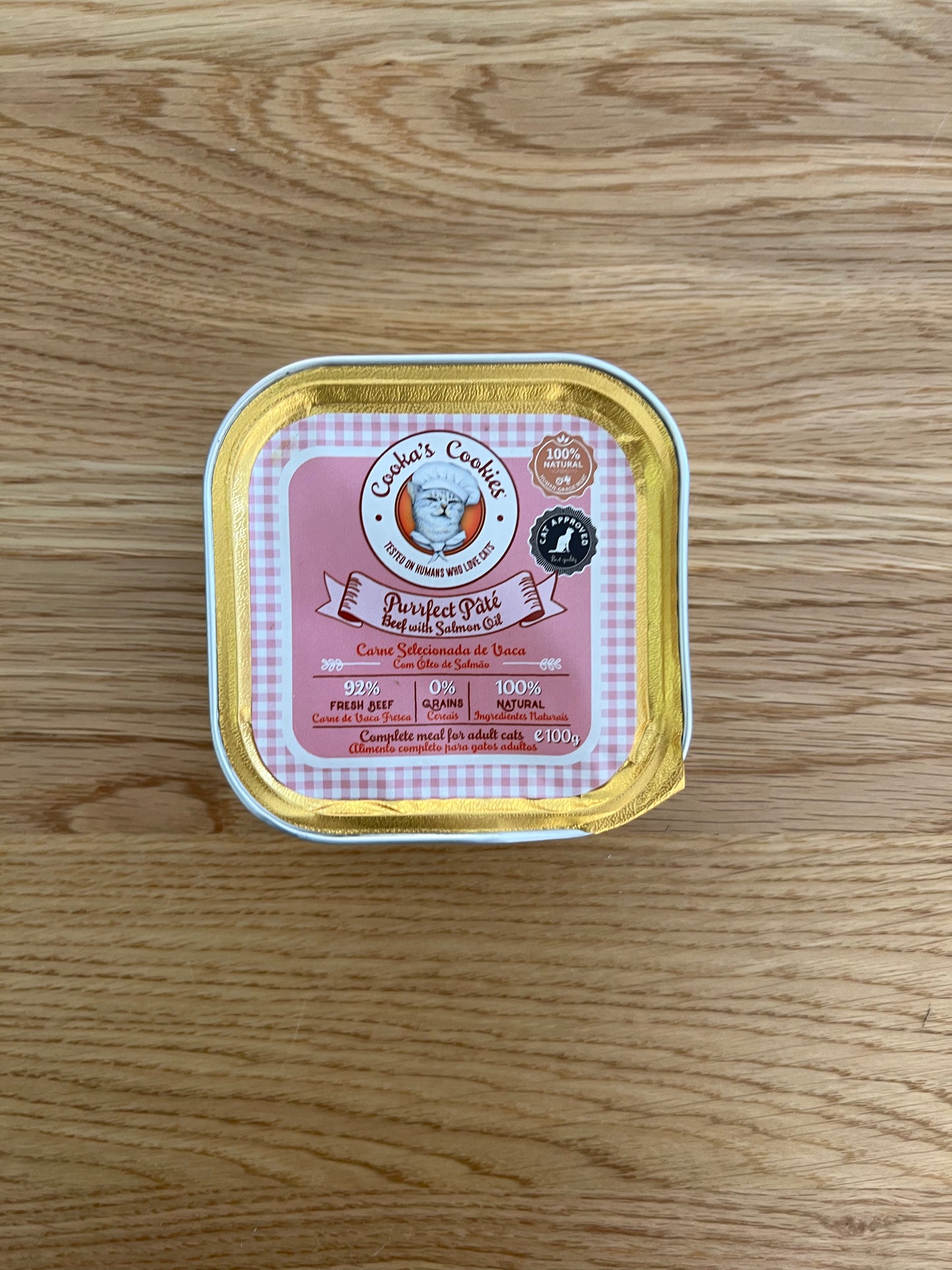 Katzen Nassfutter - Rind mit Lachsöl