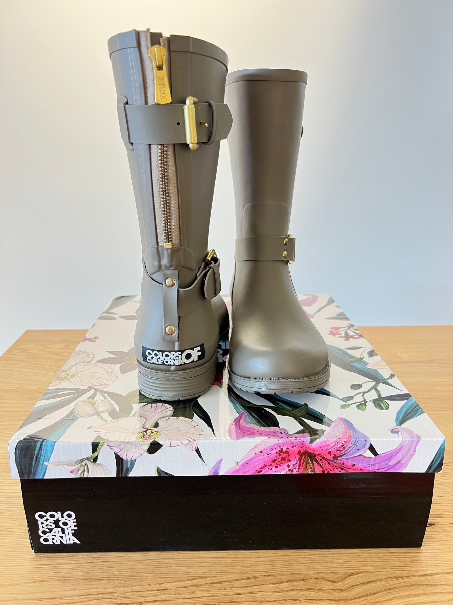 Gummistiefel – Taupe