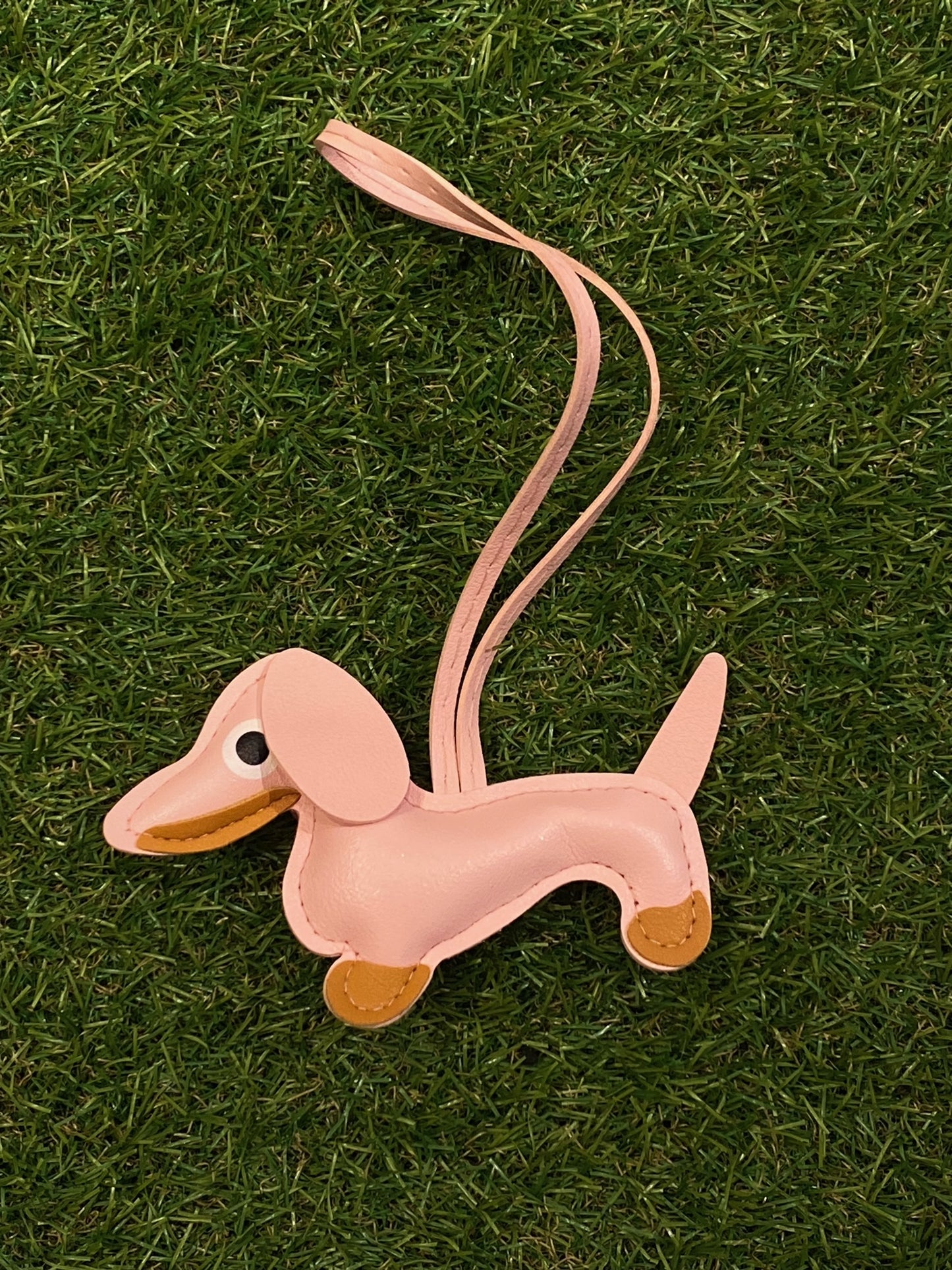 Schlüsselanhänger Dackel aus Leder