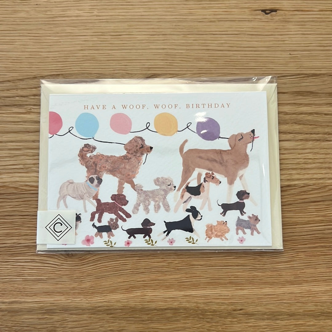 Postkarte - Have a Woof, Woof Birthday