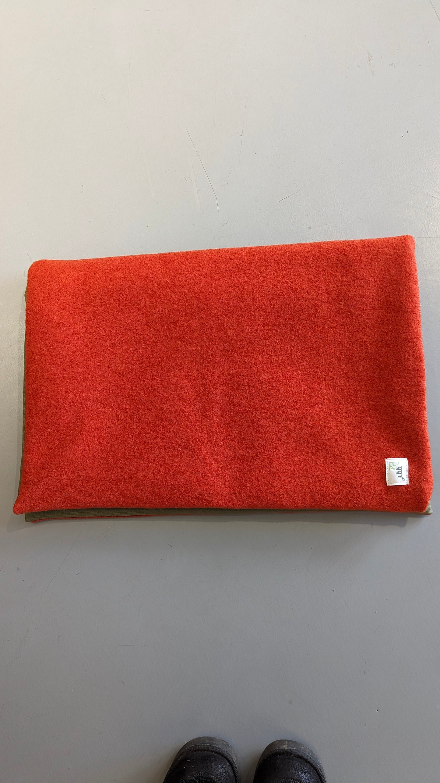Hundedecke Loden - orange & khaki - Julili