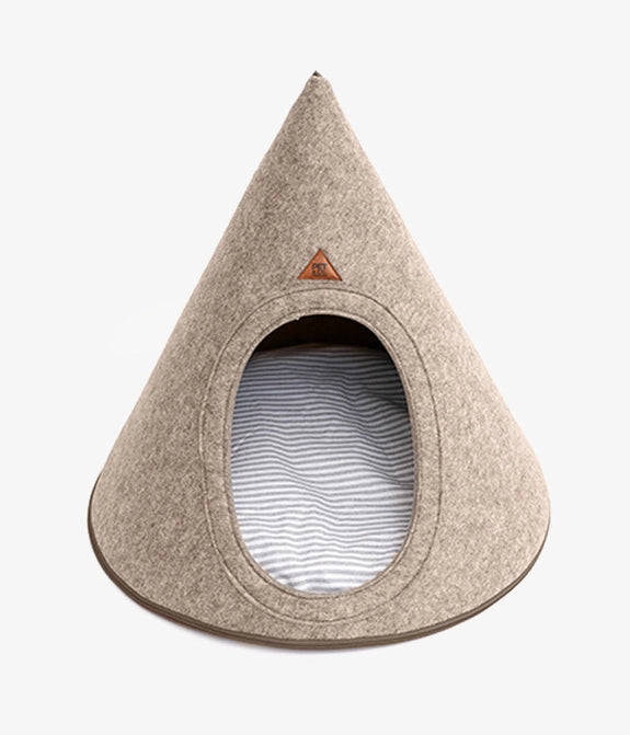 Beiges Tipi für Hund & Katze