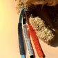 Blue multiposition faux leather bandana holder