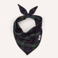Black Watch Tartan Design Dog Bandana, Cream