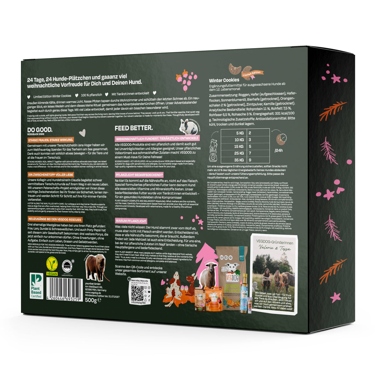 VEGDOG Adventskalendar für Hunde 2026 limited edition