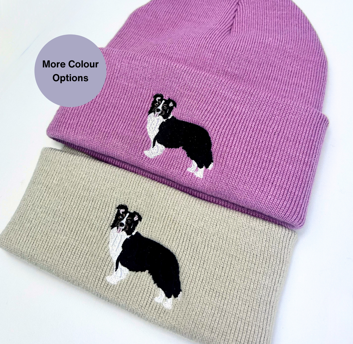 Bestickte Mütze - Border Collie