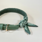Lichen faux leather bandana necklace