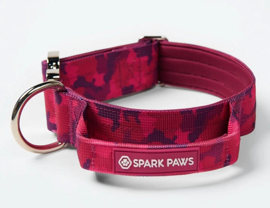 Comfort & Control Halsband fuchsia Camouflage – Sparkpaws