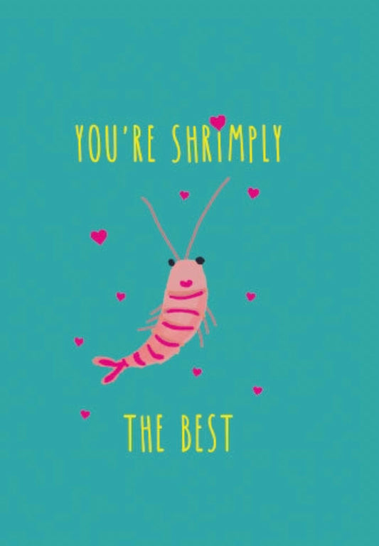 Shrimply The Best | Postkarte | Liebe | Freundschaft