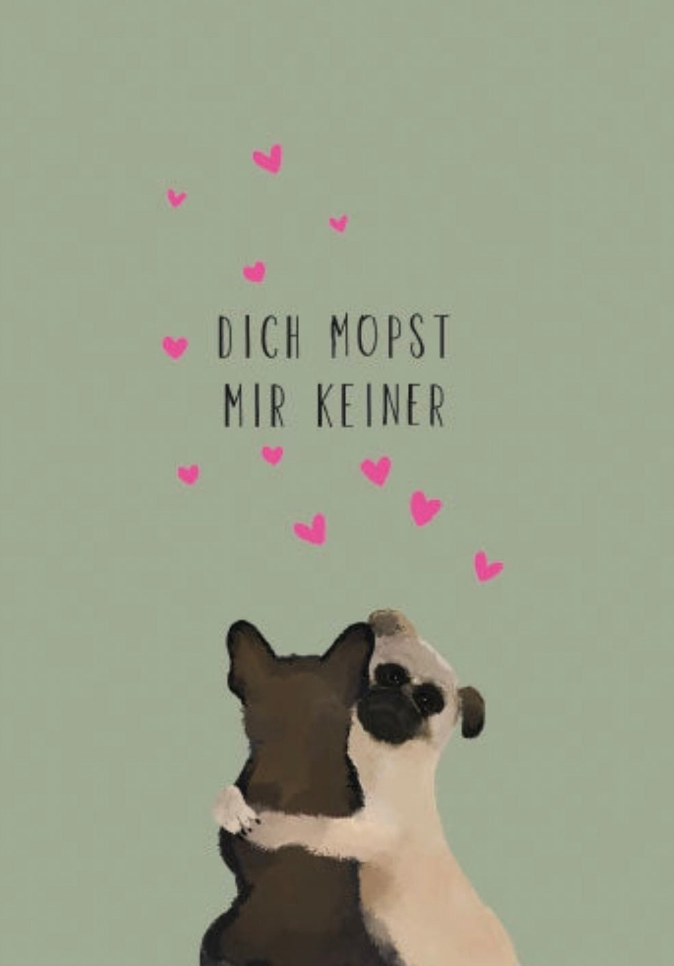 Mopst Mir Keiner | Postkarte | Liebe