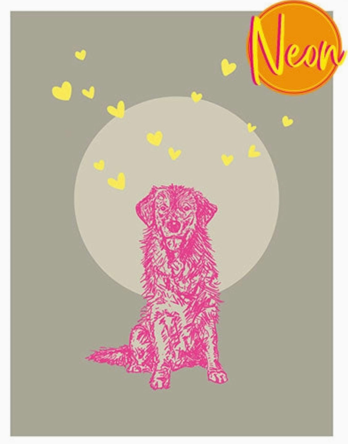 Labrador | Auricard | Neon Postkarte