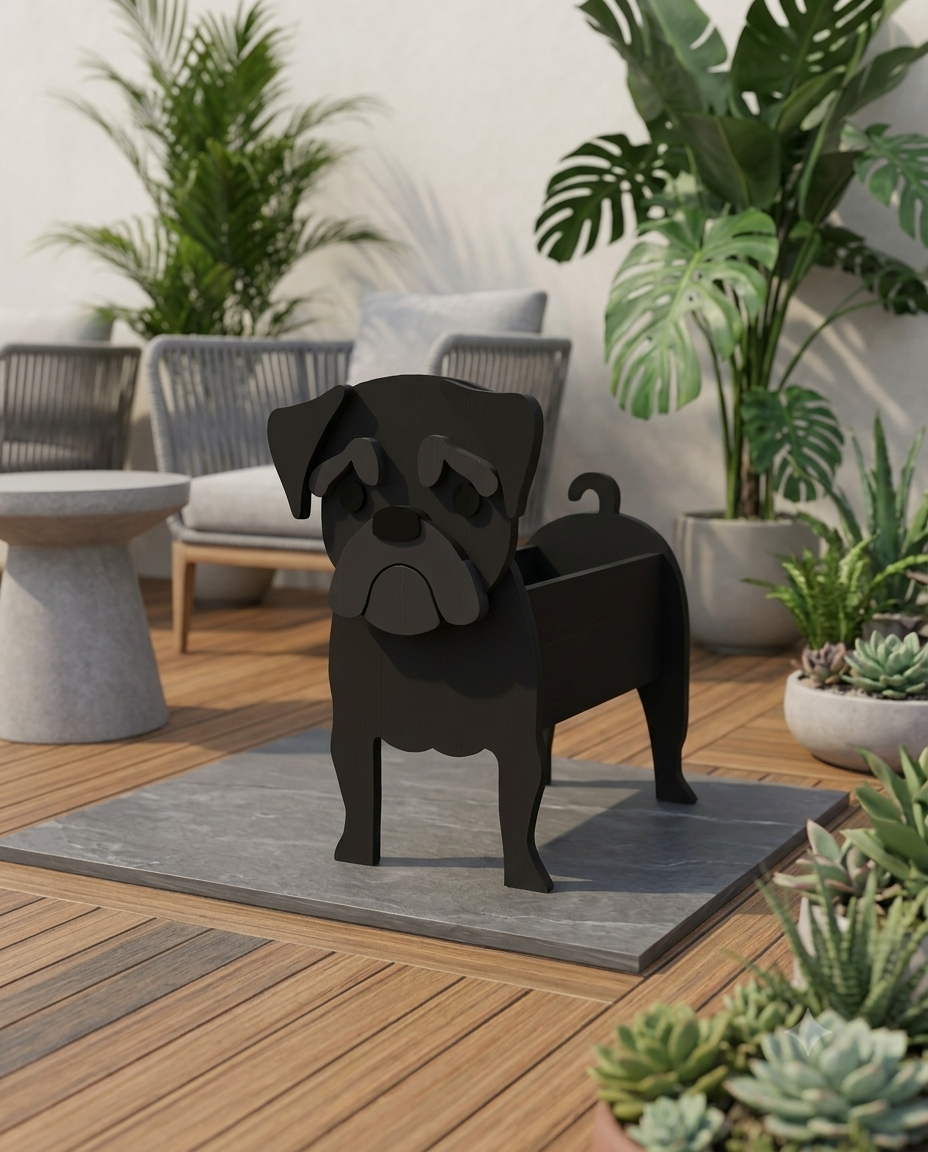 Blumentopf - als Hund