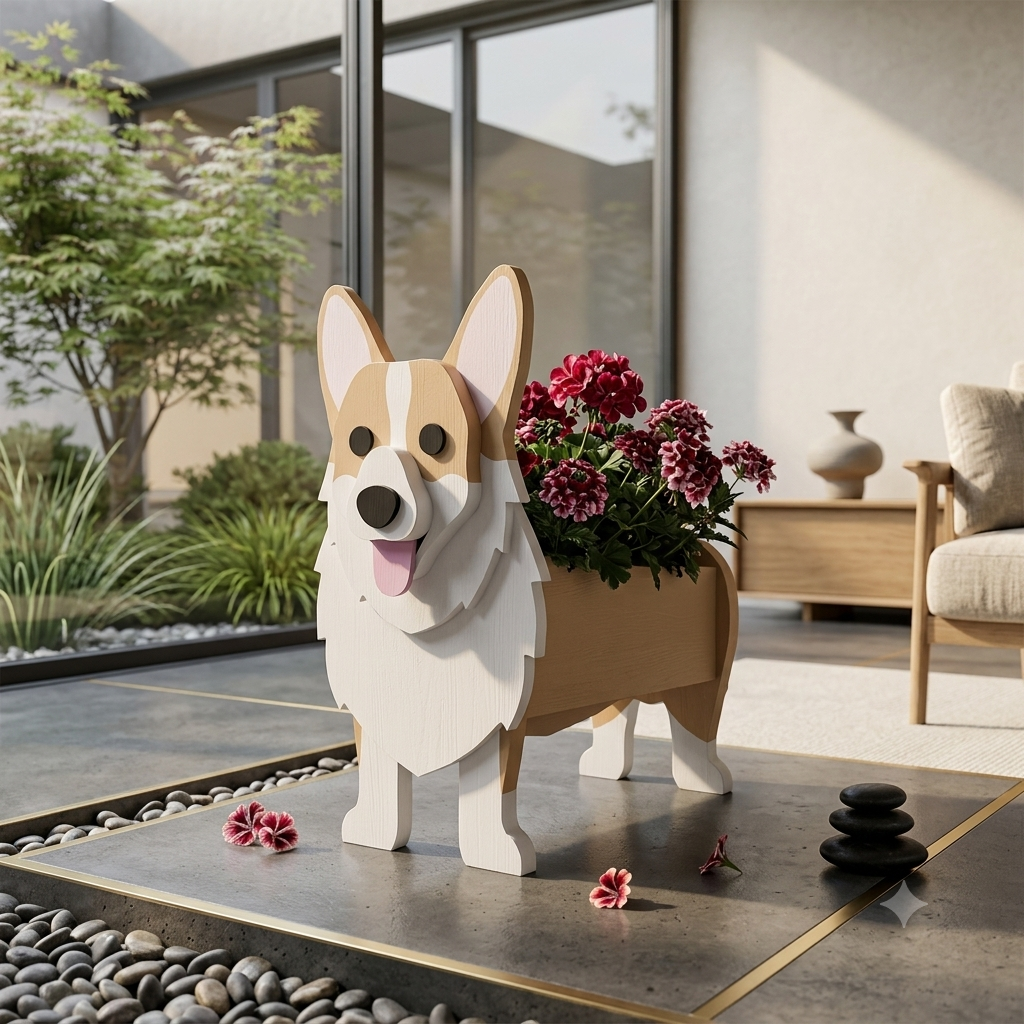 Blumentopf - als Hund