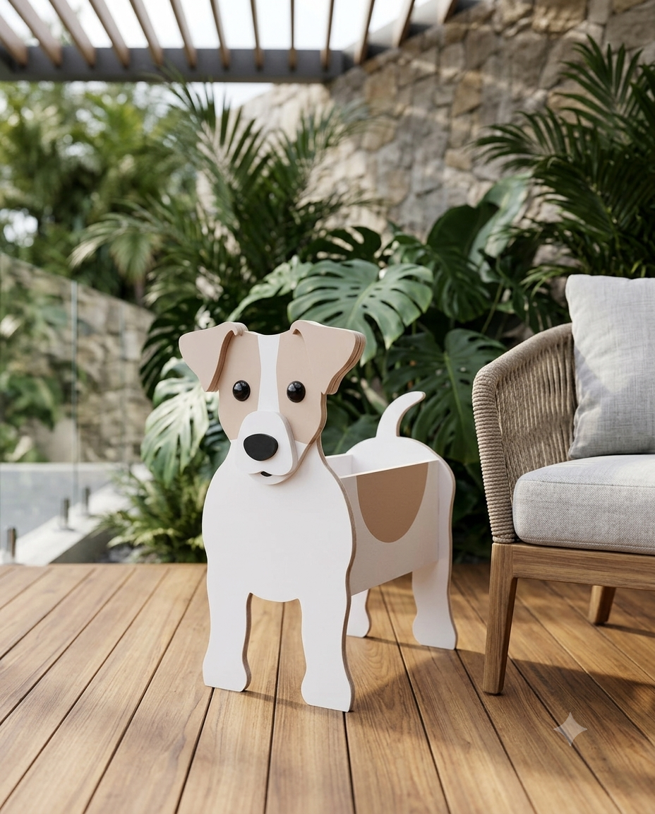 Blumentopf - als Hund