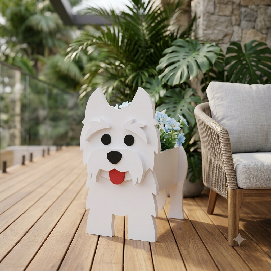 Blumentopf - als Hund