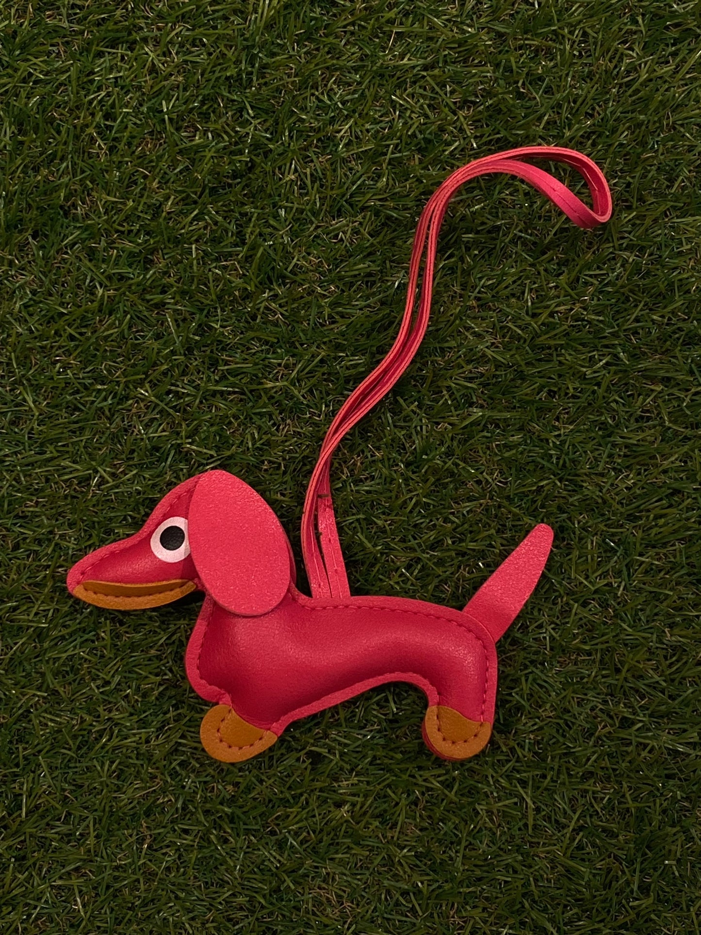 Schlüsselanhänger Dackel aus Leder