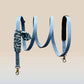 Blue multiposition faux leather bandana holder