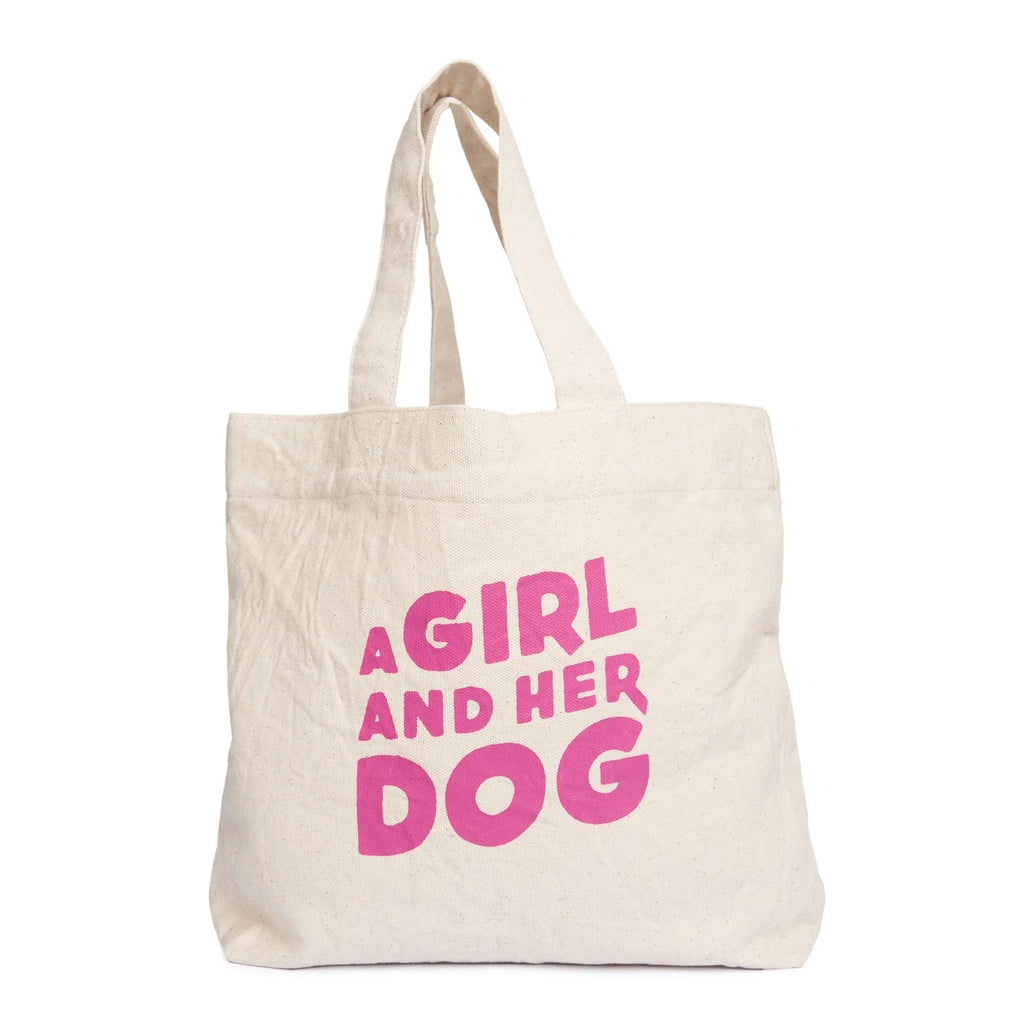 Kids Tote - A Girl and Her Dog - The Paws