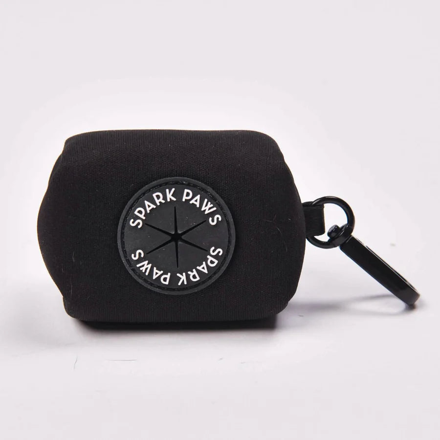 Schwarz Leine + Poop Holder - Spark Paws