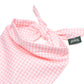 Pink Gingham Dog Bandana - The Paws