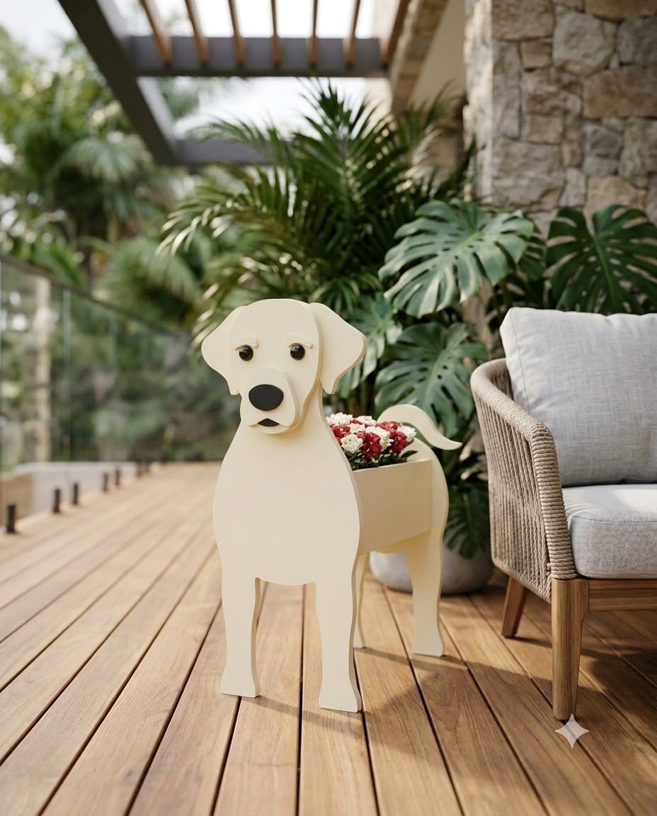 Blumentopf - als Hund